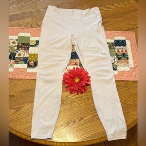 Fabeletics White Legging Short